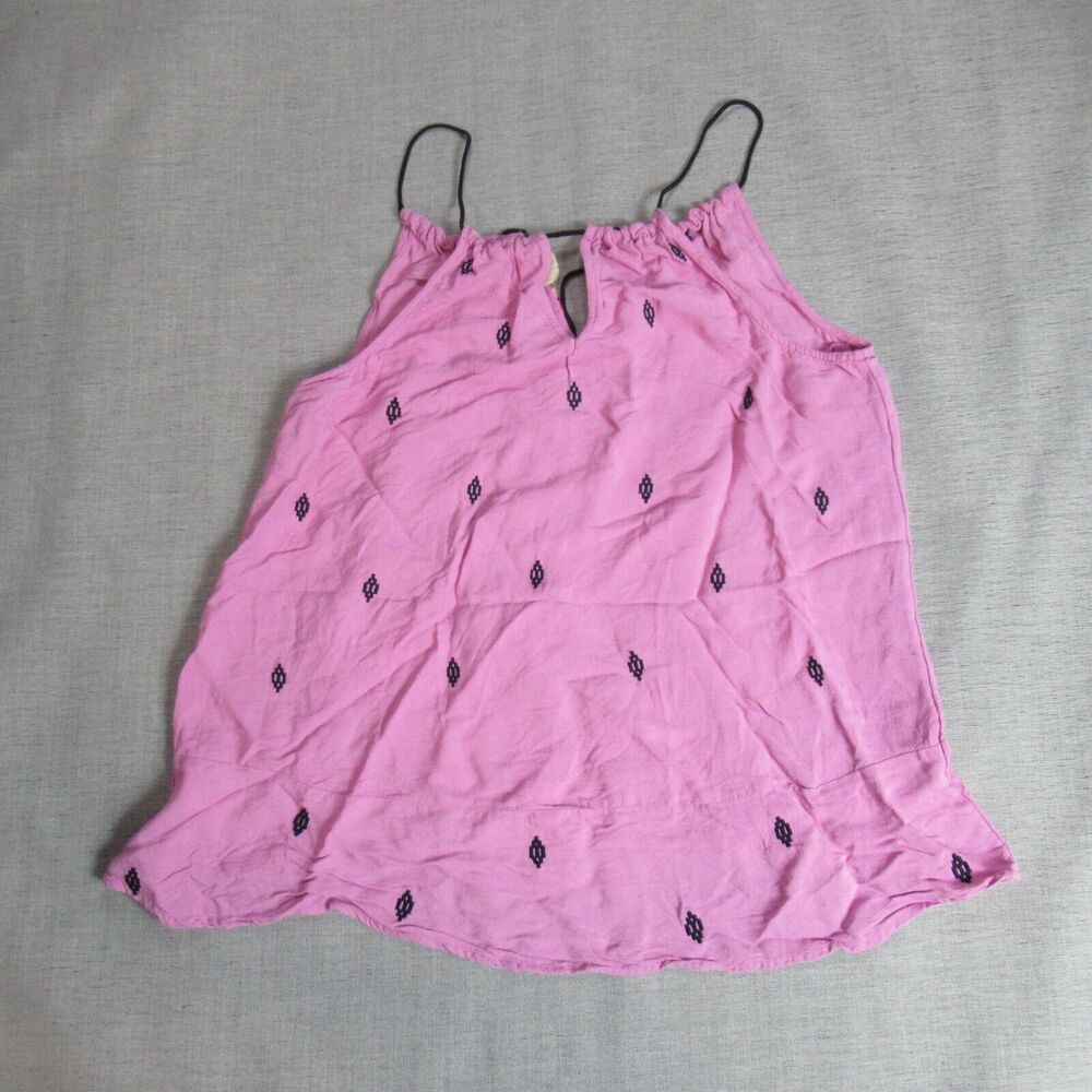 Vanessa Virginia Anthropologie Top Womens Small Pink Beaded Boho Southwestern - Picture 6 of 11